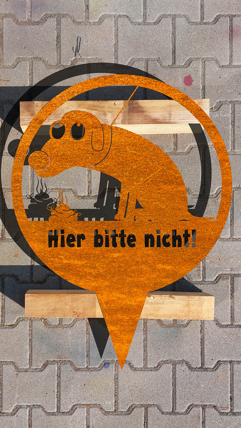 Bild von geschnittenem Cortenstahl